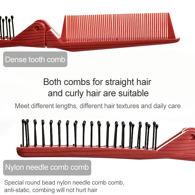 Portable Travel Folding Comb Anti-static Massage Comb(Purple) - free shipping - PMC TechLife - Order now!