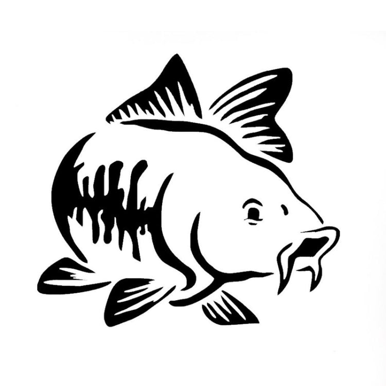 20 PCS Carp Fish Shape Window Car Sticker Reflective Car Styling Decoration(Black) - Decorative Sticker by PMC TechLife | Online Shopping South Africa | PMC TechLife | Buy Now Pay Later Mobicred