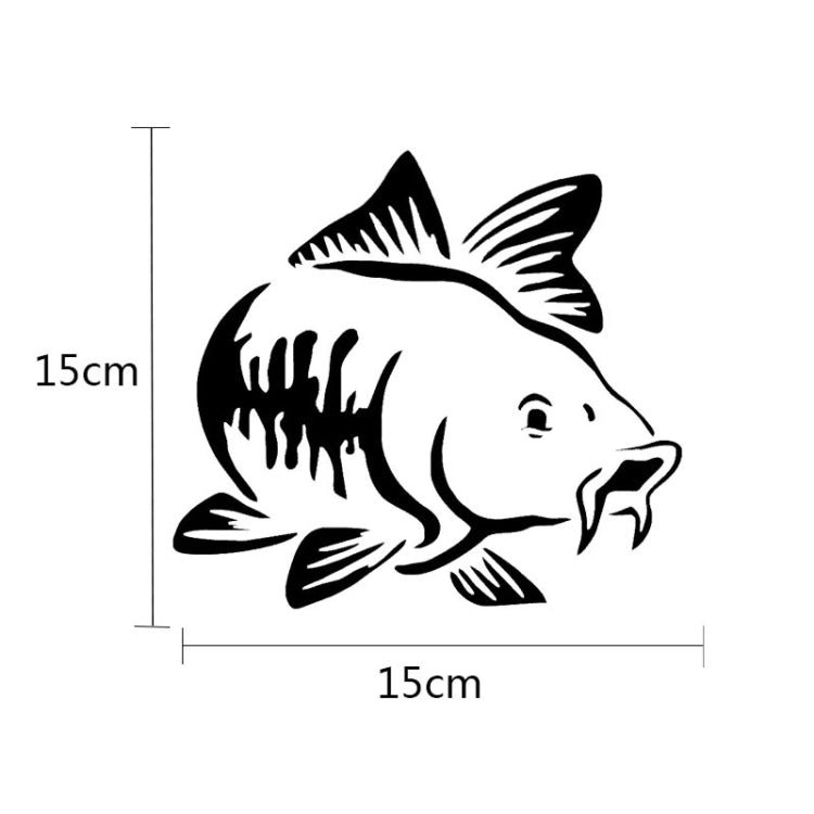 20 PCS Carp Fish Shape Window Car Sticker Reflective Car Styling Decoration(Black) - Decorative Sticker by PMC Jewellery | Online Shopping South Africa | PMC Jewellery | Buy Now Pay Later Mobicred