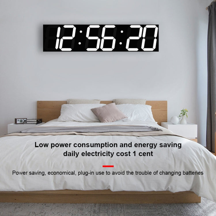 Multifunctional LED Wall Clock Creative Digital Clock, Style:Hollow Remote Control(White Font) - Wall Clock by PMc TechLife | Online Shopping South Africa | PMc TechLife | Buy Now Pay Later Mobicred
