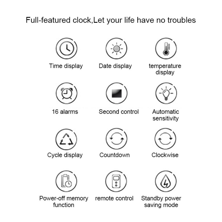 Multifunctional LED Wall Clock Creative Digital Clock, Style:Hollow Remote Control(Red Font) - Wall Clock by PMc TechLife | Online Shopping South Africa | PMc TechLife | Buy Now Pay Later Mobicred