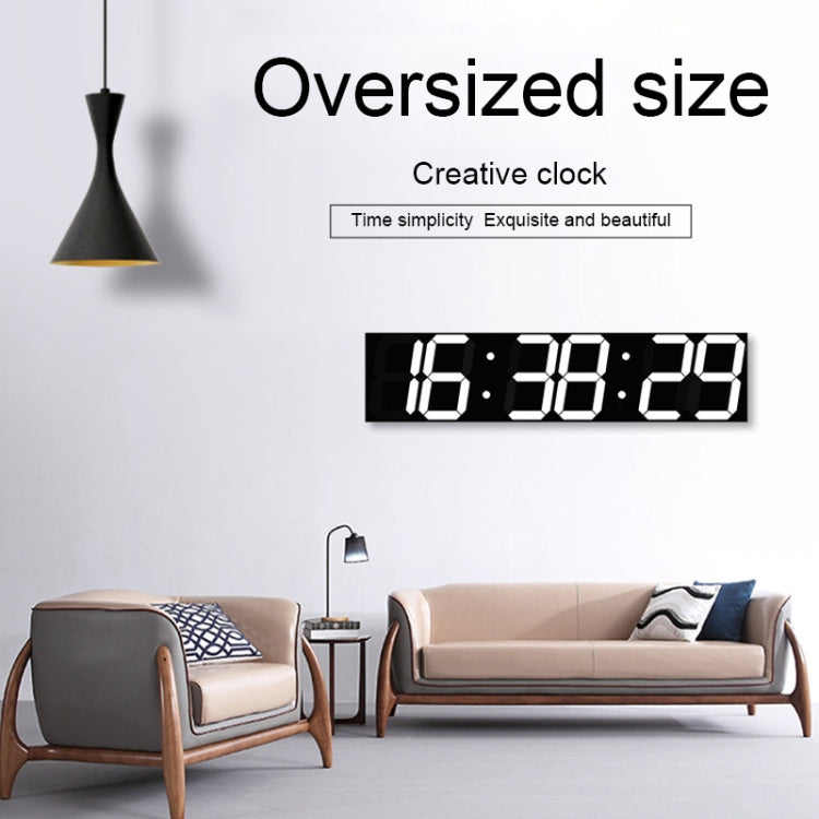Multifunctional LED Wall Clock Creative Digital Clock, Style:Sealed Box Remote Control(Red Font) - free shipping - PMc TechLife - Order now!