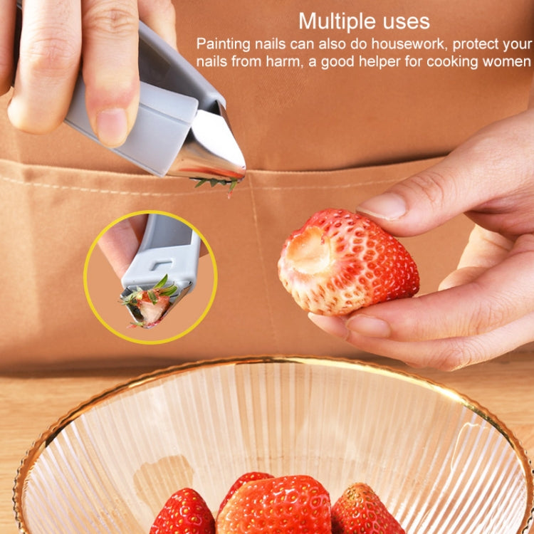 Pineapple Remover Clip Gadget Kitchen Tool Strawberry Shelling Machine(Orange) - Food Clips & Clips by PMC TechLife | Online Shopping South Africa | PMC TechLife