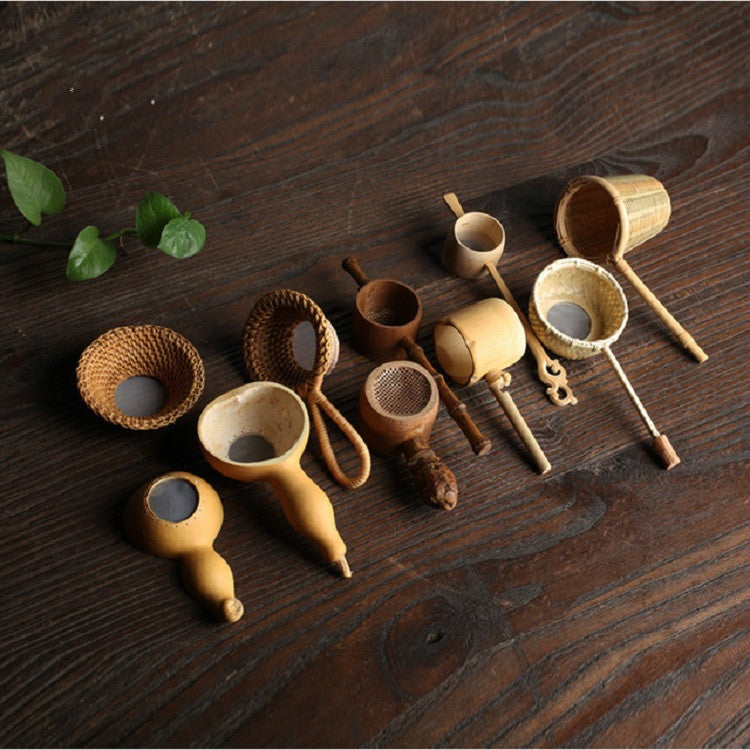 Bamboo Woven Creative Filter Reusable Filter Tea Colander Gadget, Style:Bamboo Root Tea Leak - Tea Strainers by PMC TechLife | Online Shopping South Africa | PMC TechLife | Buy Now Pay Later Mobicred