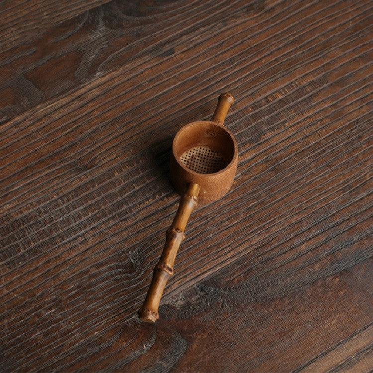 Bamboo Woven Creative Filter Reusable Filter Tea Colander Gadget, Style:Bamboo Pole Hole Tea Leak - Tea Strainers by PMC TechLife | Online Shopping South Africa | PMC TechLife | Buy Now Pay Later Mobicred