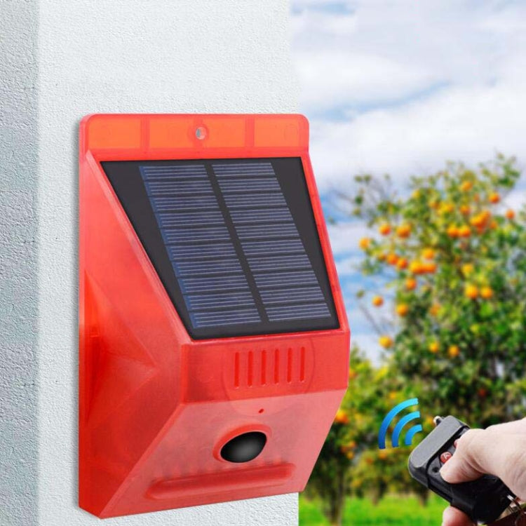 129dB Solar Alarm Light Human Body Induction Remote Control Alarm Farm Anti-theft Drive Object Sound and Light Alarm Light, Style:N911C English - Alarm System by PMC Jewellery | Online Shopping South Africa | PMC Jewellery