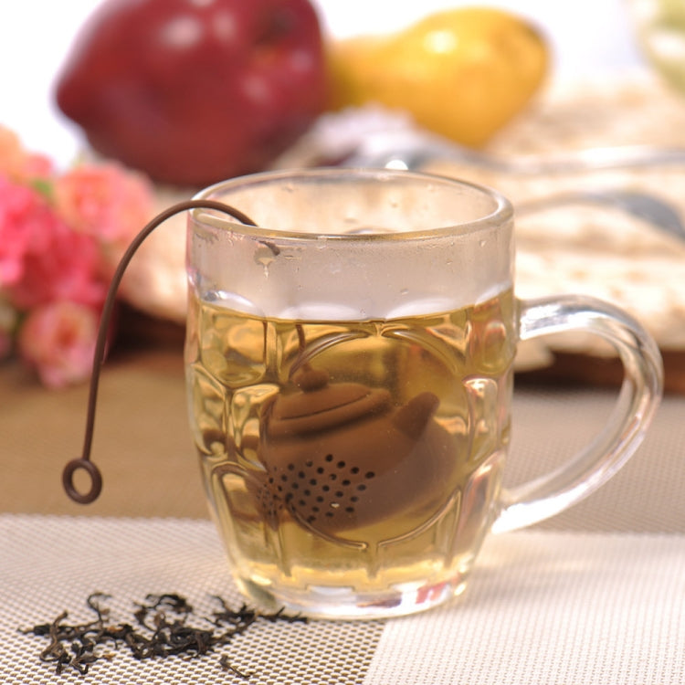 3 PCS Creative Silicone Tea Bag Tea Pot Shape Tea Filter Safely Cleaning Infuser(White) - Tea Strainers by PMC TechLife | Online Shopping South Africa | PMC TechLife | Buy Now Pay Later Mobicred