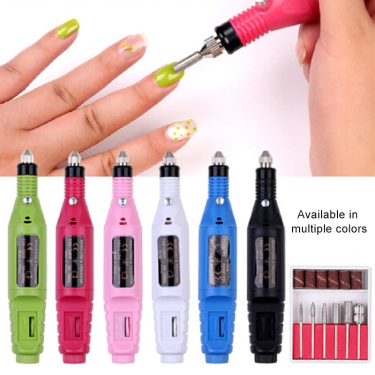 1 Set Power Professional Electric Manicure Machine Pen Pedicure Nail File Nail Tools 6 bits Drill Nail Drill Machine(EU Green) - Grinding Tools & Accessories by PMC Jewellery | Online Shopping South Africa | PMC Jewellery | Buy Now Pay Later Mobicred