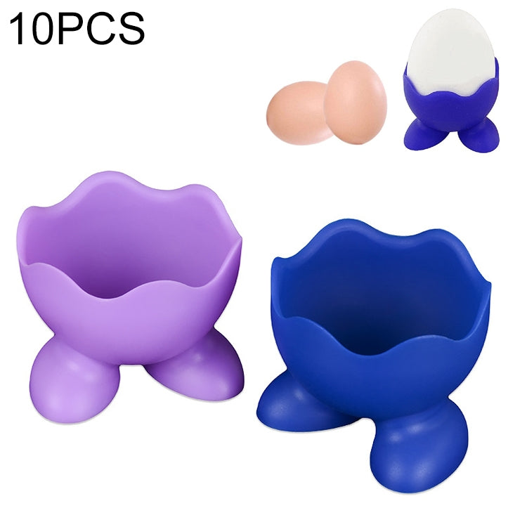 10 PCS Creative Environmentally Friendly Kitchen Gadgets Resistant Silicone Egg Cooker Food Grade Egg Tray Random Color Delivery - Gadgets by PMC Jewellery | Online Shopping South Africa | PMC Jewellery | Buy Now Pay Later Mobicred