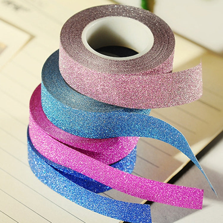 Flash Washi Sticky Paper Tape Label DIY Decorative Tape, Length: 10m(Rose Red) - Tape & Solid glue by others | Online Shopping South Africa | PMC Jewellery