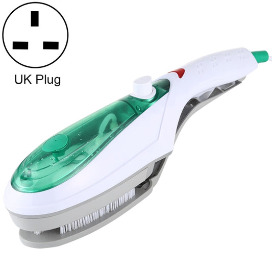 Handheld Garment Steamer Brush Portable Clothes Steam Iron, UK Plug 220V(Green) - Garment Steamer by PMC Jewellery | Online Shopping South Africa | PMC Jewellery | Buy Now Pay Later Mobicred