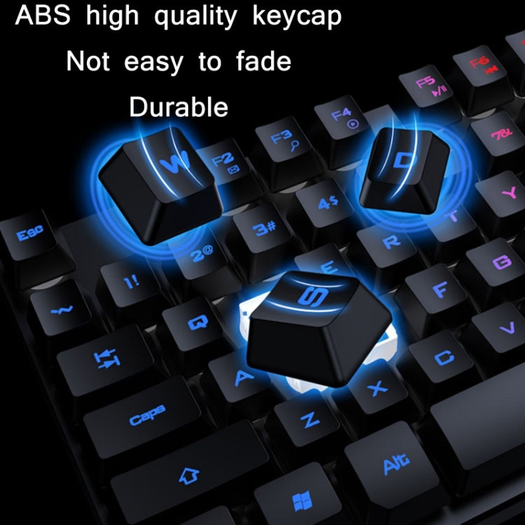 X-L SWAB GX50 Computer Manipulator Feel Wired Keyboard, Colour:Black Mixed Light - Wired Keyboard by X-L SWAB | Online Shopping South Africa | PMC Jewellery | Buy Now Pay Later Mobicred