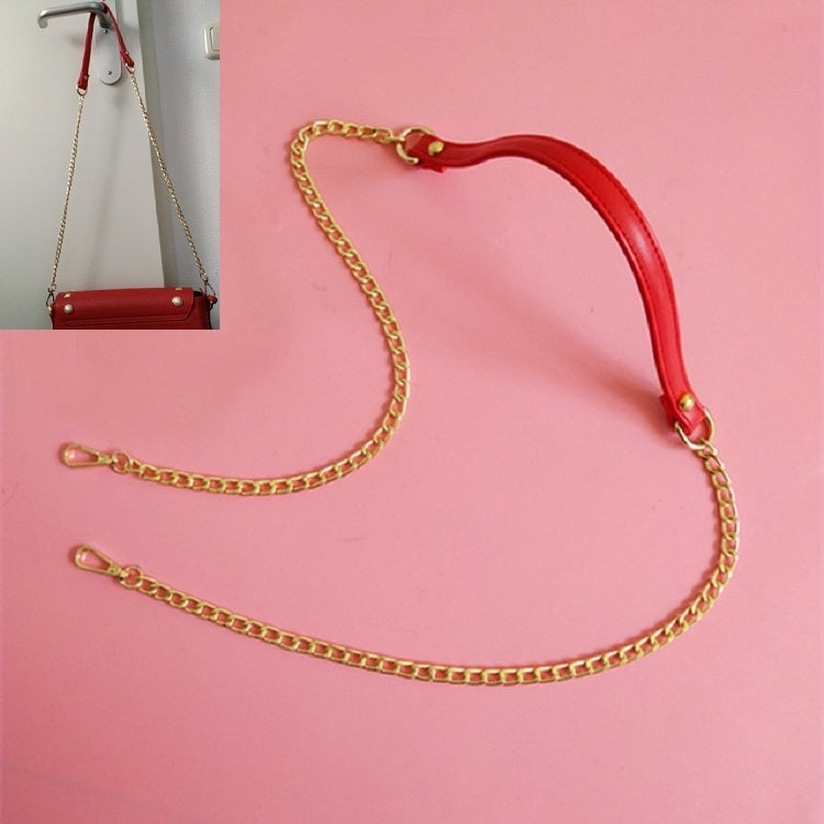 Women Bag PU Leather Chain Long Shoulder Strap Bag Accessories(Red) - Accessories by PMC TechLife | Online Shopping South Africa | PMC TechLife | Buy Now Pay Later Mobicred