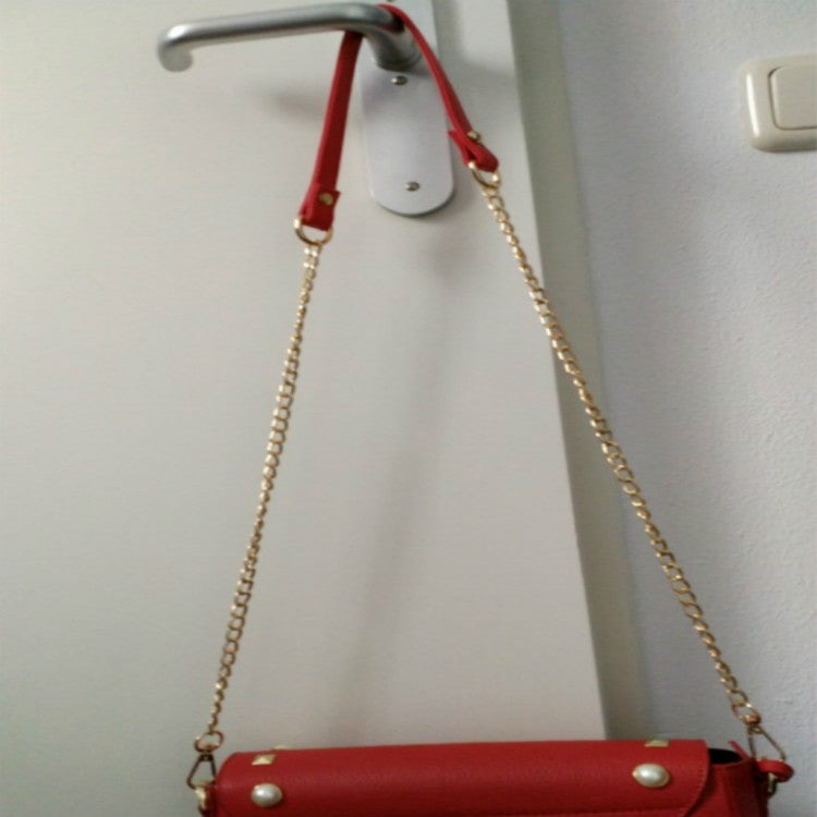 Women Bag PU Leather Chain Long Shoulder Strap Bag Accessories(Red Wine) - Accessories by PMC TechLife | Online Shopping South Africa | PMC TechLife | Buy Now Pay Later Mobicred