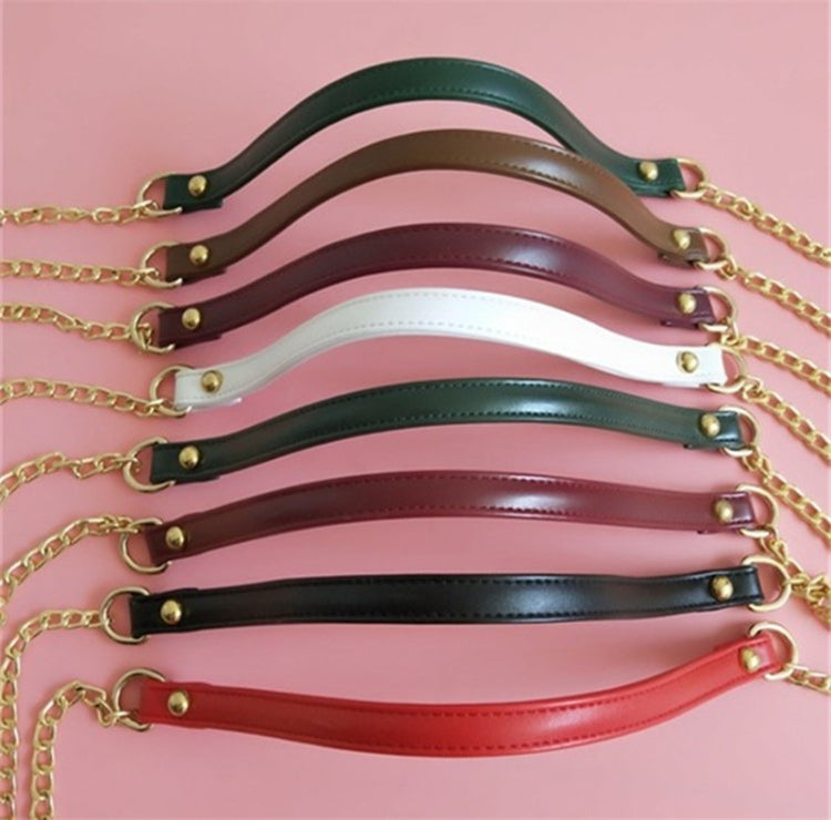 Women Bag PU Leather Chain Long Shoulder Strap Bag Accessories(Dark Green) - Accessories by PMC TechLife | Online Shopping South Africa | PMC TechLife | Buy Now Pay Later Mobicred