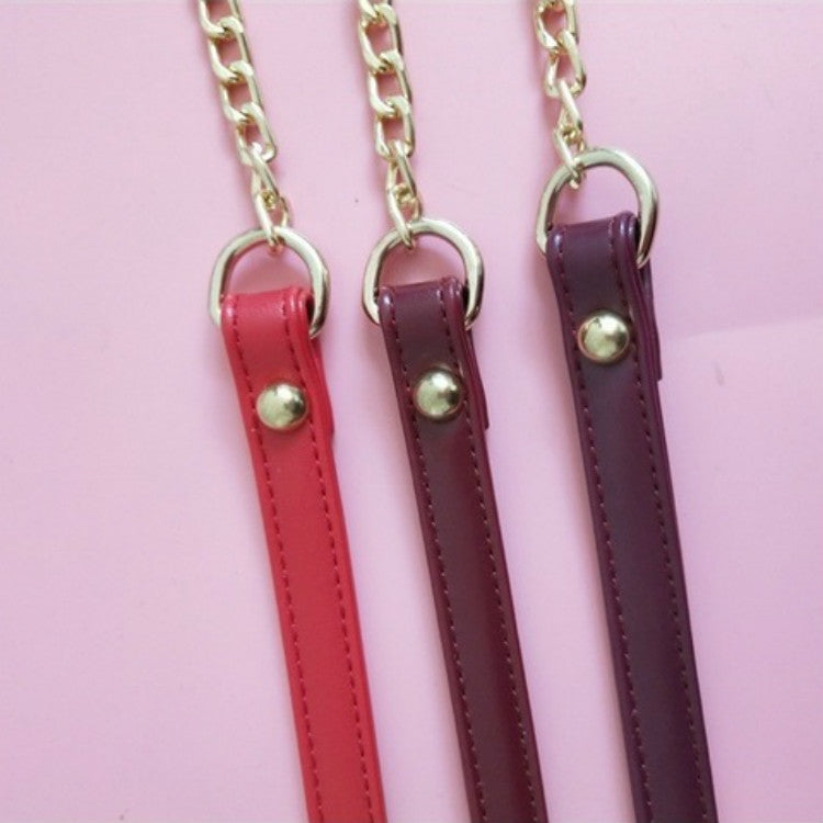Women Bag PU Leather Chain Long Shoulder Strap Bag Accessories(Brown) - Accessories by PMC TechLife | Online Shopping South Africa | PMC TechLife | Buy Now Pay Later Mobicred