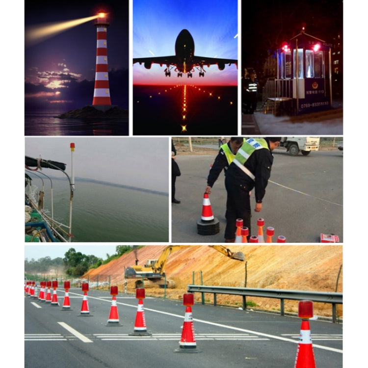 Night Solar Warning Construction Safety Warn Flash Lights Signal Light(Crude) - Warning Lights by PMC TechLife | Online Shopping South Africa | PMC TechLife | Buy Now Pay Later Mobicred