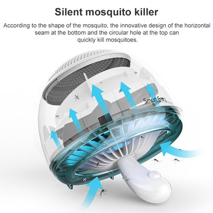 Mushroom Shaped Suction Type Mosquito Killer Ultraviolet Radiation-free Photocatalyst Mute Mosquito Repellent(White) - Repellents by PMC Jewellery | Online Shopping South Africa | PMC Jewellery | Buy Now Pay Later Mobicred