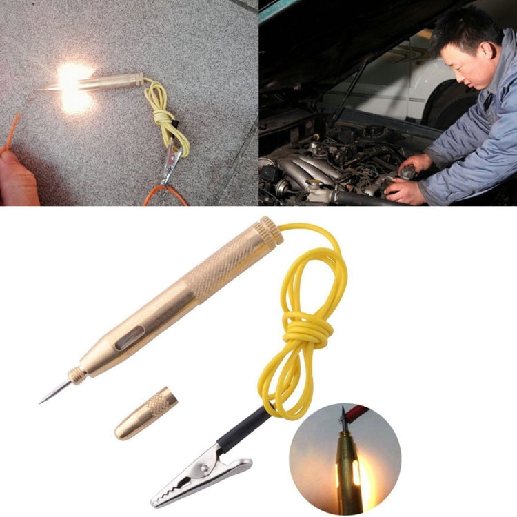 2 PCS 6-24V Copper Electric Pen General Test Light Automotive Circuit Test Pencil - Electronic Test by PMC TechLife | Online Shopping South Africa | PMC TechLife | Buy Now Pay Later Mobicred