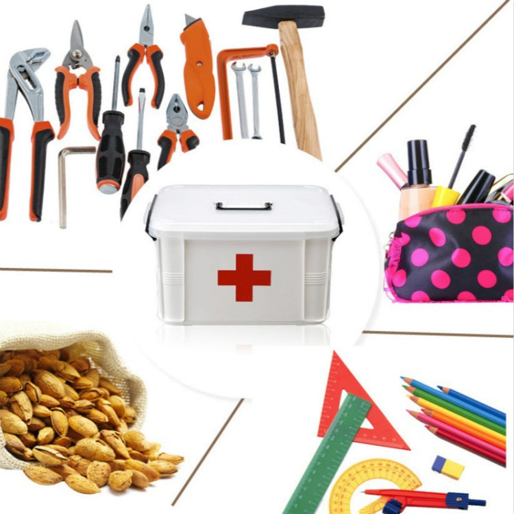 Family Multi-layer Emergency Medicine Storage Box Household Plastic Box, Size: XL (White) - free shipping - PMC TechLife - Order now!