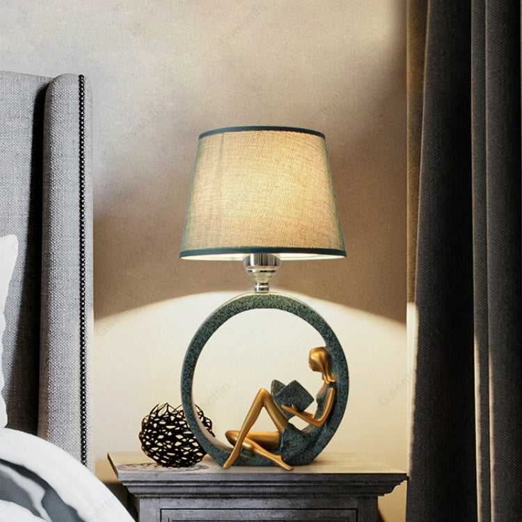 Modern Bedside Reading Statue Base Lamp Home Decoration, Light color:Button Switch 3W Yellow Light Bulb - Bedside Light by PMc TechLife | Online Shopping South Africa | PMc TechLife | Buy Now Pay Later Mobicred