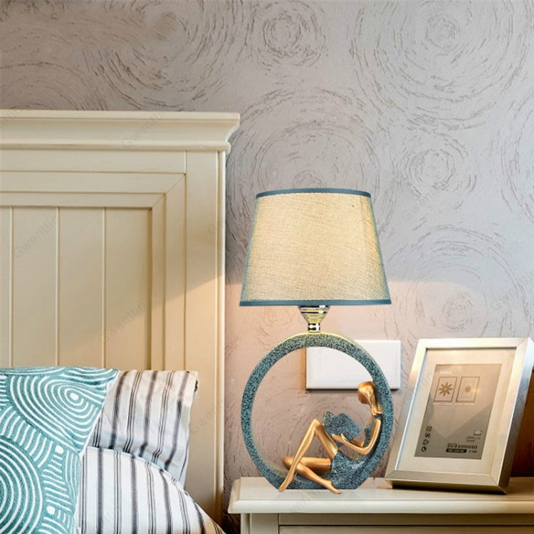Modern Bedside Reading Statue Base Lamp Home Decoration, Light color:Button Switch 3W Yellow Light Bulb - Bedside Light by PMc TechLife | Online Shopping South Africa | PMc TechLife | Buy Now Pay Later Mobicred
