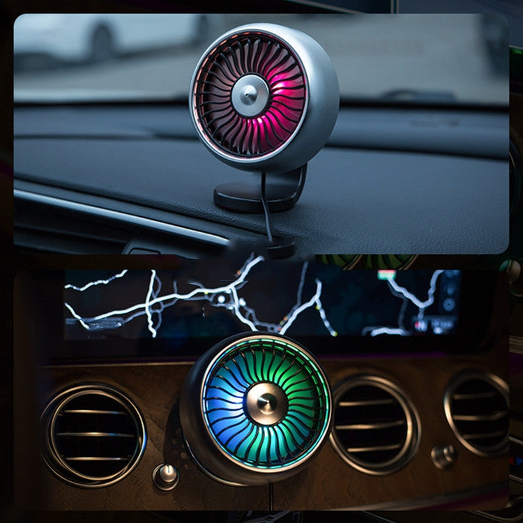 Automobile Multi-function Electric Fan Car Air Outlet USB Interface Mini Fan(Black) - Heating & Fans by PMC TechLife | Online Shopping South Africa | PMC TechLife | Buy Now Pay Later Mobicred