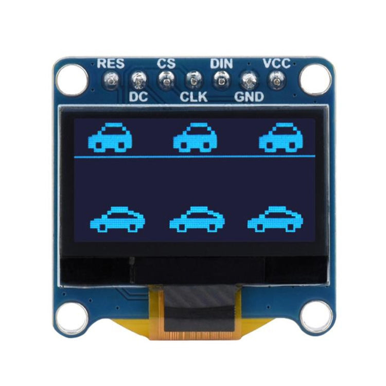 Waveshare 0.96 inch OLED Display Module, 128×64 Resolution, SPI / I2C Communication(E Blue) - Boards & Shields by Waveshare | Online Shopping South Africa | PMC Jewellery | Buy Now Pay Later Mobicred