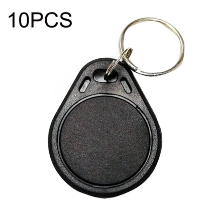 10PCS IC Access Control Card Entree Control M1 Compatibel Fudan Rfid 13.56Mhz Keyfob Sleutelhanger Tag Sleutelhanger(Black) - Access Card by PMC Jewellery | Online Shopping South Africa | PMC Jewellery | Buy Now Pay Later Mobicred