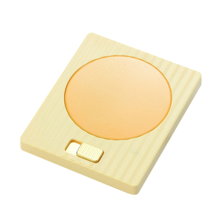 Home USB Constant Temperature Cup Mat Heat Thermos Coaster, Style:With Adapter(Lemon Yellow) - USB Heater by PMC TechLife | Online Shopping South Africa | PMC TechLife | Buy Now Pay Later Mobicred