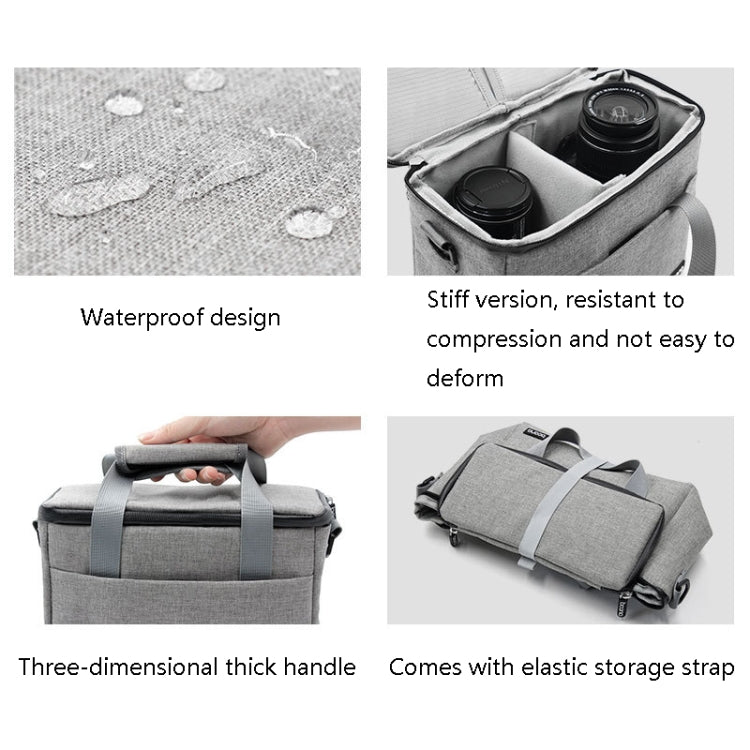 Baona BN-H001 Digital Camera Bag Casual Portable Camera Waterproof Bag, Size:Medium(Black) - free shipping - PMC TechLife - Order now!
