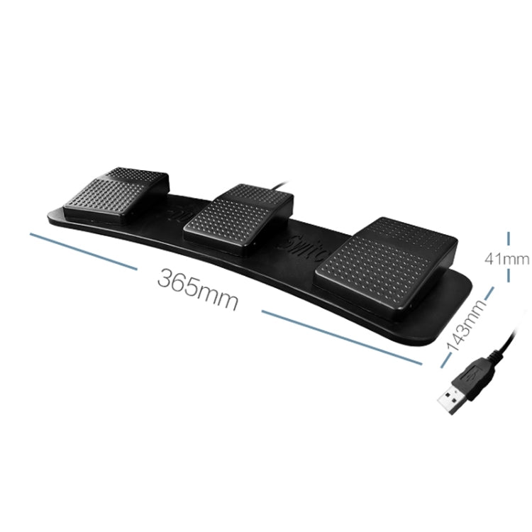 Pcsensor FS23 CF Foot Pedal Switch Keyboard Control Mouse Game Combo Pedal(Mechanical Sound) - free shipping - PMC TechLife - Order now!