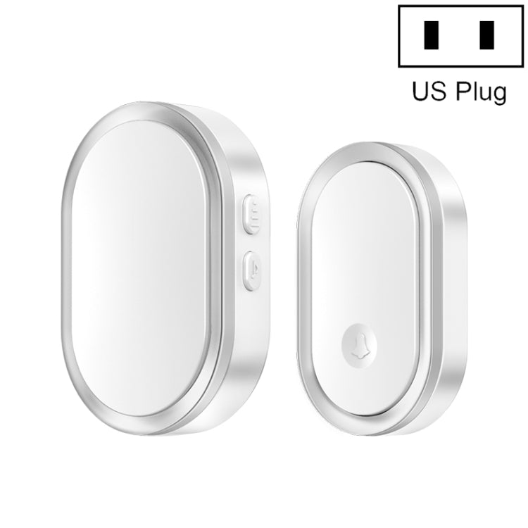 CACAZI A99 Home Smart Remote Control Doorbell Elderly Pager, Style:US Plug(Silver) - free shipping - PMC TechLife - Order now!