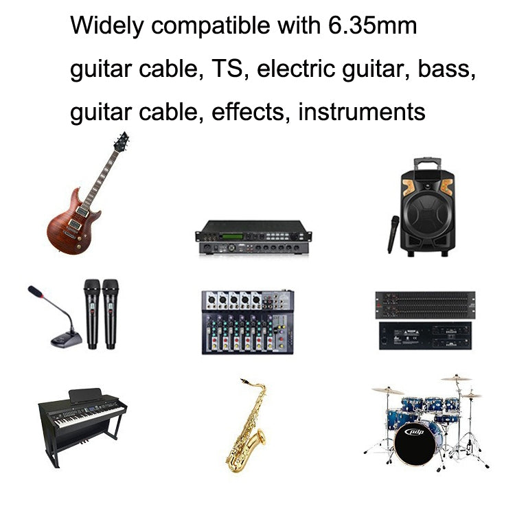 5m 2 Elbow Head 6.35mm Guitar Cable Oxygen-Free Copper Core TS Large Two-core Cable - Microphone Audio Cable & Connector by PMC TechLife | Online Shopping South Africa | PMC TechLife | Buy Now Pay Later Mobicred