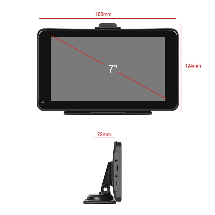 A3135 7 Inch HD Wired Smart Screen With Wireless CarPlay + Android Auto + Android With With 32G Memory Card - Car MP3 & MP4 & MP5 by PMC TechLife | Online Shopping South Africa | PMC TechLife | Buy Now Pay Later Mobicred