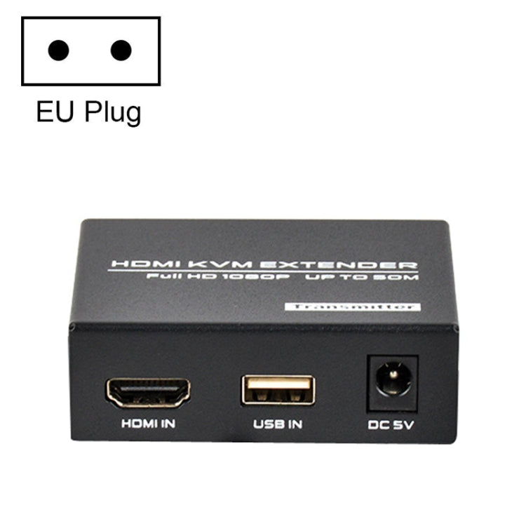 FJGEAR FJ-HKV50 HDMI+USB To KVM 1080P IP 50M Extender, Plug Type:EU Plug - Converter by FJGEAR | Online Shopping South Africa | PMC Jewellery | Buy Now Pay Later Mobicred