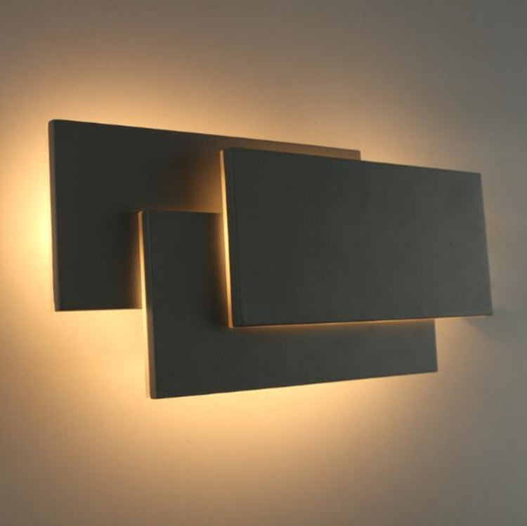 Black circle 18W Creative Simple Bedroom Bedside Living Room Restaurant Hotel Study Hall Corridor Aisle Light LED Tower Stack Wall Lamp(Warm Light) - Wall Lamps by PMc TechLife | Online Shopping South Africa | PMc TechLife | Buy Now Pay Later Mobicred