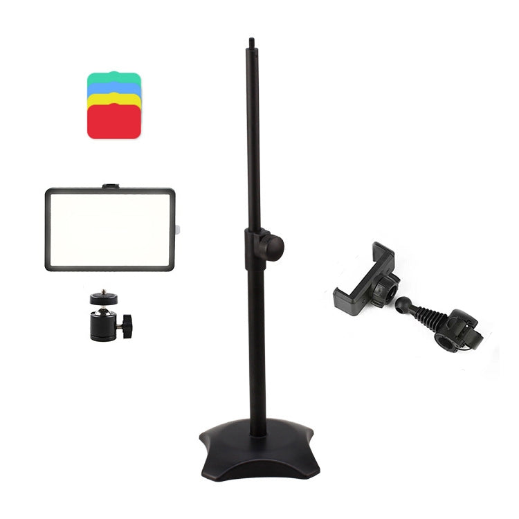 6 Inch 3200-5500K Three-color Temperature Photography Flat-panel Live Fill Light,Spec: 42cm Bracket - Selfie Light by PMC Jewellery | Online Shopping South Africa | PMC Jewellery | Buy Now Pay Later Mobicred