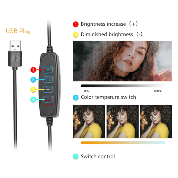 6 Inch 3200-5500K Three-color Temperature Photography Flat-panel Live Fill Light,Spec: 2.1m Bracket+Bluetooth RC - free shipping - PMC Jewellery - Order now!