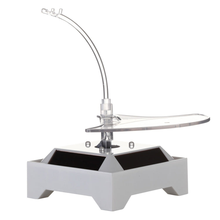 Solar 360 Degree Rotating Turntable Colorful Lights Glasses Display Stand(Black) - free shipping - PMC TechLife - Order now!
