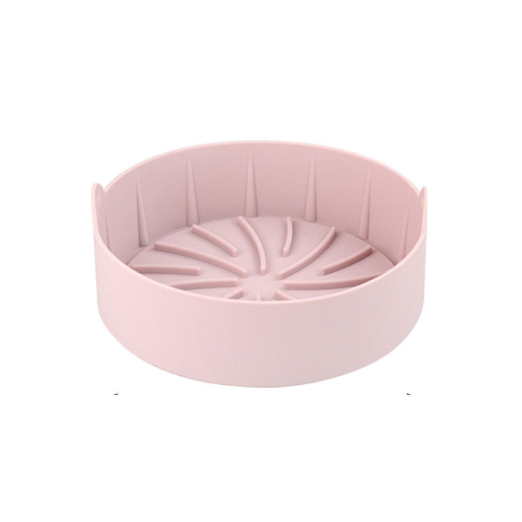 Air Fryer Silicone Grill Pan Accessories, Size: Round 19 cm(Pink) - Baking mat & Bakewares by PMc TechLife | Online Shopping South Africa | PMc TechLife | Buy Now Pay Later Mobicred