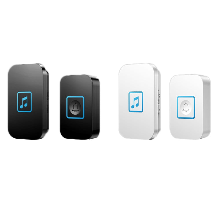 CACAZI A86 Electronic Music Remote Control Doorbell One For One AC Wireless Doorbell, Style:US Plug(Black) - Wireless Doorbell by CACAZI | Online Shopping South Africa | PMC TechLife | Buy Now Pay Later Mobicred