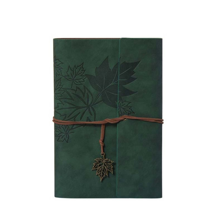 A6 PU Maple Retro Straps Handbook Loose-leaf Notebook(Army Green) - free shipping - PMc TechLife - Order now!