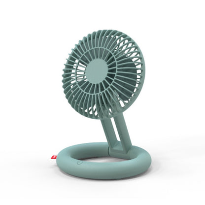 Desktop Folding Fan USB Charging Circulation Fan Mini Handheld Portable Laying Fan(Green) - Electric Fans by PMC Jewellery | Online Shopping South Africa | PMC Jewellery | Buy Now Pay Later Mobicred