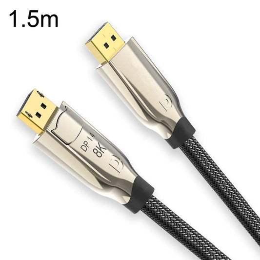 1.5m 1.4 Version DP Cable Gold-Plated Interface 8K High-Definition Display Computer Cable OD6.0MM 30AWG With Nylon Mesh(Gold) -  by PMC Jewellery | Online Shopping South Africa | PMC Jewellery | Buy Now Pay Later Mobicred