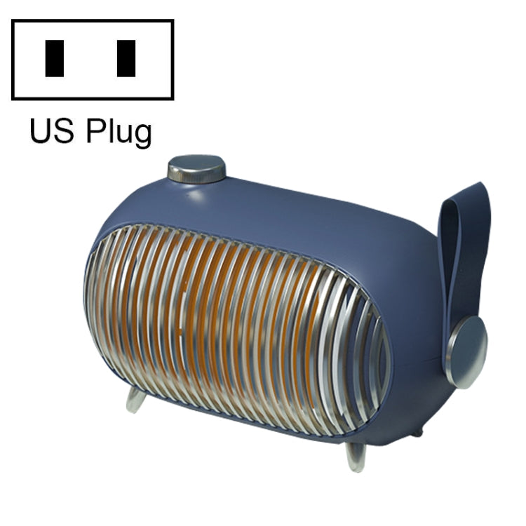 N301 Mini Heater Office Desk Silent Hot Air Heater Household Bedroom Heater US Plug(Ink Blue) - Electric Heaters by PMC Jewellery | Online Shopping South Africa | PMC Jewellery | Buy Now Pay Later Mobicred