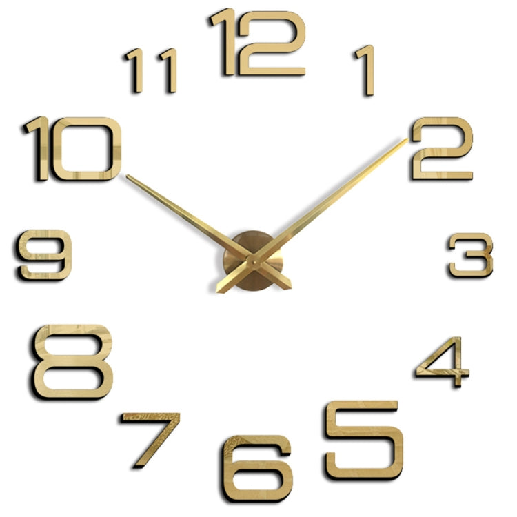 Acrylic Digital Wall Clock Home Living Room Wall Sticker Clock(Gold) - free shipping - PMc TechLife - Order now!