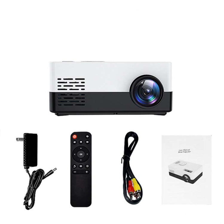 S261/J16 Home Mini HD 1080P Portable LED Projector, Support TF Card / AV / U Disk, Plug Specification:EU Plug(Blue White) - Mini Projector by PMC Jewellery | Online Shopping South Africa | PMC Jewellery | Buy Now Pay Later Mobicred