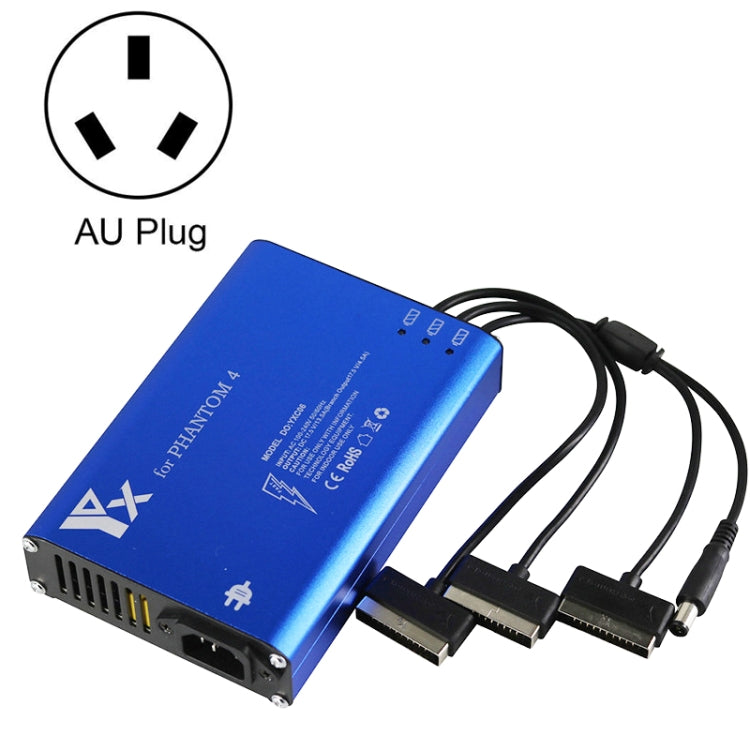 For DJI Phantom 4 Pro Advanced+ Charger  4 in 1 Hub Intelligent Battery Controller Charger, Plug Type:AU Plug -  by PMC TechLife | Online Shopping South Africa | PMC TechLife | Buy Now Pay Later Mobicred