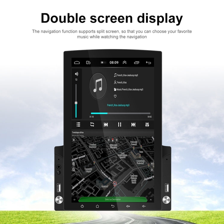 9.7 inch Vertical Screen HD 2.5D Glass Car MP5 Player Android Navigation All-in-one Machine, Specification:Standard - Car MP3 & MP4 & MP5 by PMC Jewellery | Online Shopping South Africa | PMC Jewellery | Buy Now Pay Later Mobicred